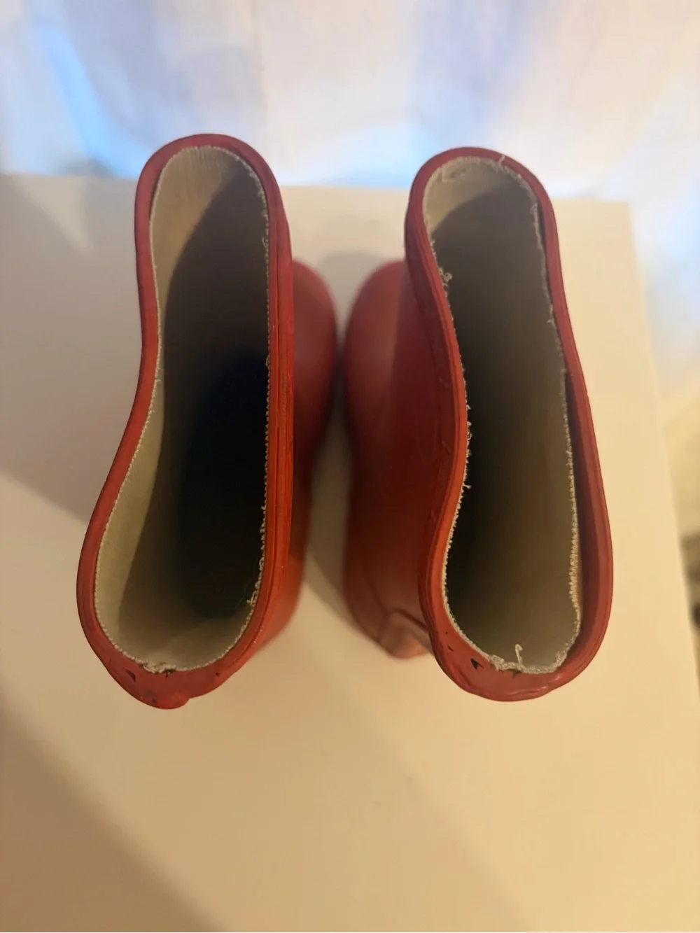 Hunter Toddler Orange-Red Rubber Rain Boots